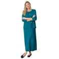 thumbnail image 1 of Woman Within Plus Size Lettuce Trim Knit Jacket Dress, 1 of 4