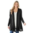 thumbnail image 1 of Woman Within Plus Size Lightweight Open Front Cardigan Sweater, 1 of 5