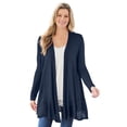 thumbnail image 1 of Woman Within Plus Size Lightweight Open Front Cardigan Sweater, 1 of 5