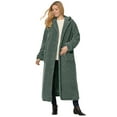 thumbnail image 1 of Woman Within Plus Size Long Hooded Berber Fleece Coat, 1 of 4