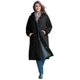 thumbnail image 1 of Woman Within Plus Size Long Hooded Taslon Jacket, 1 of 3