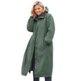 thumbnail image 1 of Woman Within Plus Size Long Hooded Taslon Jacket, 1 of 3