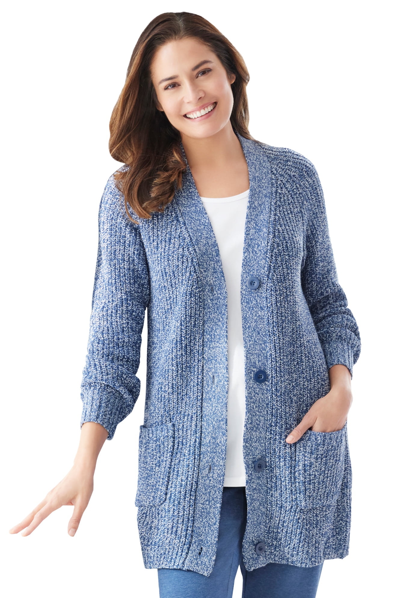 Shaker sweaters top plus size