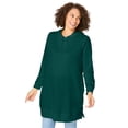 thumbnail image 1 of Woman Within Plus Size Longer-Length Hoodie Sweatshirt., 1 of 6