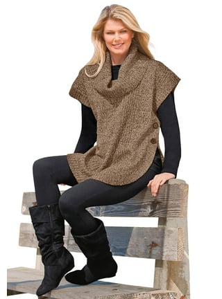 Cowl neck striped cape top sleeve half sleeve pullover