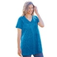 thumbnail image 1 of Woman Within Plus Size Marled V-Neck Tunic, 1 of 5