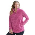 thumbnail image 1 of Woman Within Plus Size Microfleece Quarter-Zip Pullover, 1 of 6