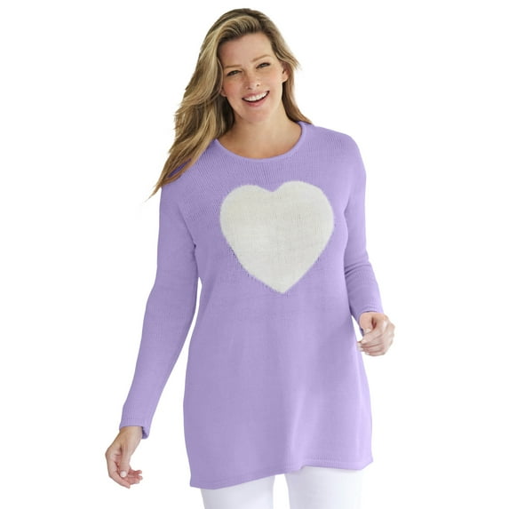 Woman Within Women's Plus Size Motif Sweater