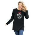 thumbnail image 1 of Woman Within Plus Size Holiday Motif Sweater, 1 of 6