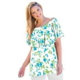 thumbnail image 1 of Woman Within Women's Plus Size Off Shoulder Ruffle Tee, 1 of 6