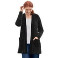 thumbnail image 1 of Woman Within Plus Size Open Front Chenille Cardigan Sweater, 1 of 4