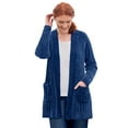 thumbnail image 1 of Woman Within Plus Size Open Front Chenille Cardigan Sweater, 1 of 4