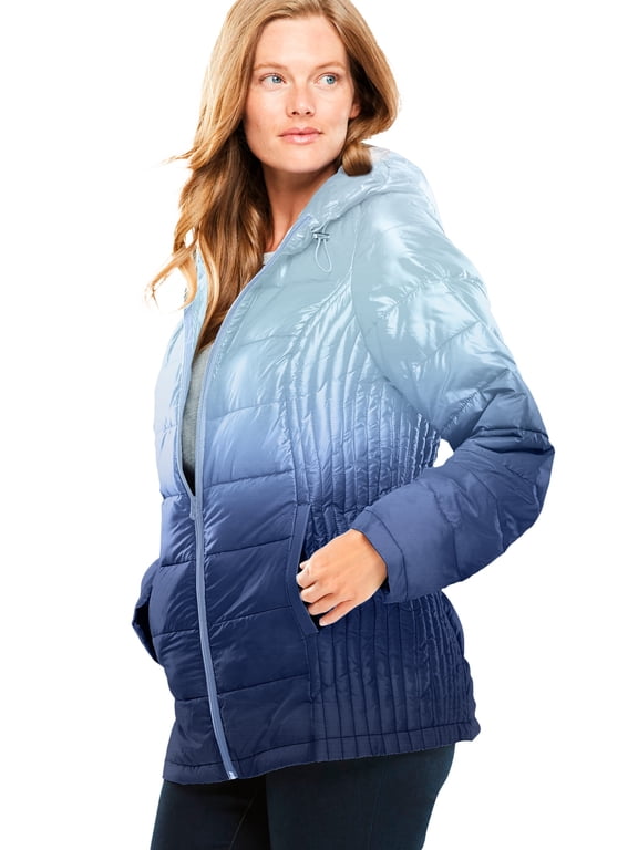 Plus Size Packable Puffer Jacket