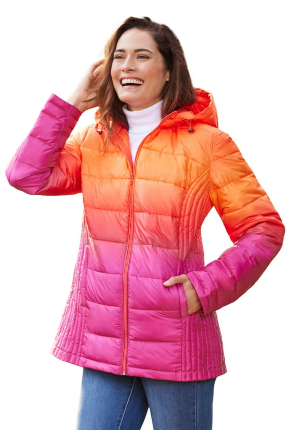 Plus Size Packable Puffer Jacket