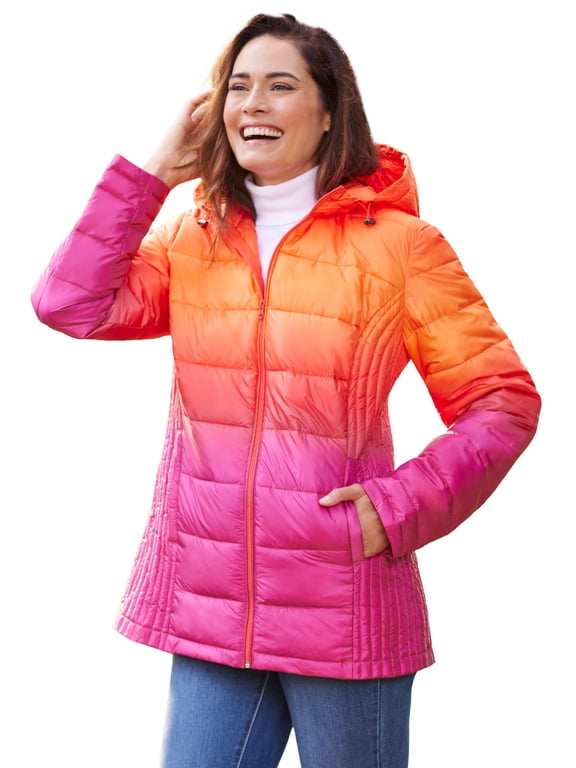 Plus Size Packable Puffer Jacket