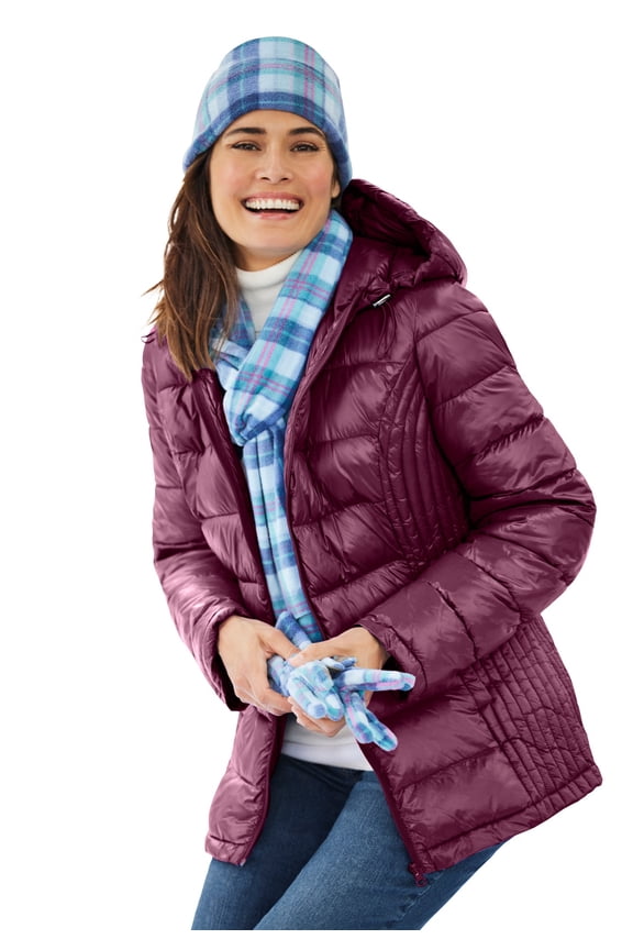 Plus Size Packable Puffer Jacket