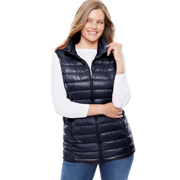 Plus size packable down vest discount