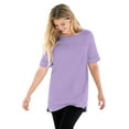 thumbnail image 1 of Woman Within Plus Size Perfect Cuffed Elbow-Sleeve Boat-Neck Tee, 1 of 5