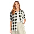 thumbnail image 1 of Woman Within Women's Plus Size Perfect Elbow-Length Sleeve Cardigan, 1 of 6