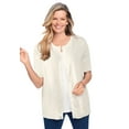 thumbnail image 1 of Woman Within Plus Size Perfect Elbow-Length Sleeve Cardigan, 1 of 6