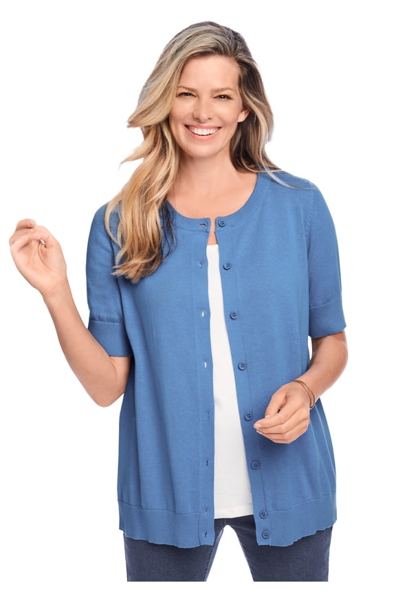Plus Size Perfect Elbow-Length Sleeve Cardigan Sweater
