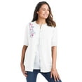 thumbnail image 1 of Woman Within Plus Size Perfect Elbow-Length Sleeve Cardigan, 1 of 6
