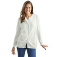thumbnail image 1 of Woman Within Plus Size Perfect Long-Sleeve Cardigan Sweater, 1 of 6