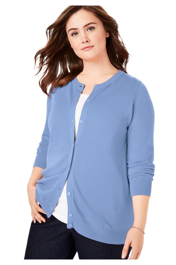 Plus Size Perfect Long-Sleeve Cardigan Sweater