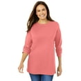 thumbnail image 1 of Woman Within Plus Size Perfect Long-Sleeve Crewneck Tee (Petite Available), 1 of 6