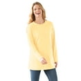 thumbnail image 1 of Woman Within Plus Size Perfect Long-Sleeve Crewneck Tee (Petite Available), 1 of 5