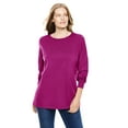 thumbnail image 1 of Woman Within Plus Size Perfect Long-Sleeve Crewneck Tee (Petite Available), 1 of 3