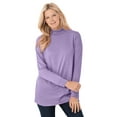 thumbnail image 1 of Woman Within Plus Size Perfect Long-Sleeve Mockneck Tee (Petite Available), 1 of 6