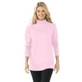 thumbnail image 1 of Woman Within Plus Size Perfect Long-Sleeve Mockneck Tee (Petite Available), 1 of 6