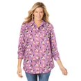 thumbnail image 1 of Woman Within Women's Plus Size Perfect Long Sleeve Shirt, 1 of 6