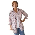 thumbnail image 1 of Woman Within Plus Size Perfect Long Sleeve Shirt, 1 of 6