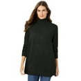 thumbnail image 1 of Woman Within Plus Size Perfect Long Sleeve Turtleneck Sweater, 1 of 6