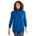 thumbnail image 1 of Woman Within Plus Size Perfect Long Sleeve Turtleneck Sweater, 1 of 6