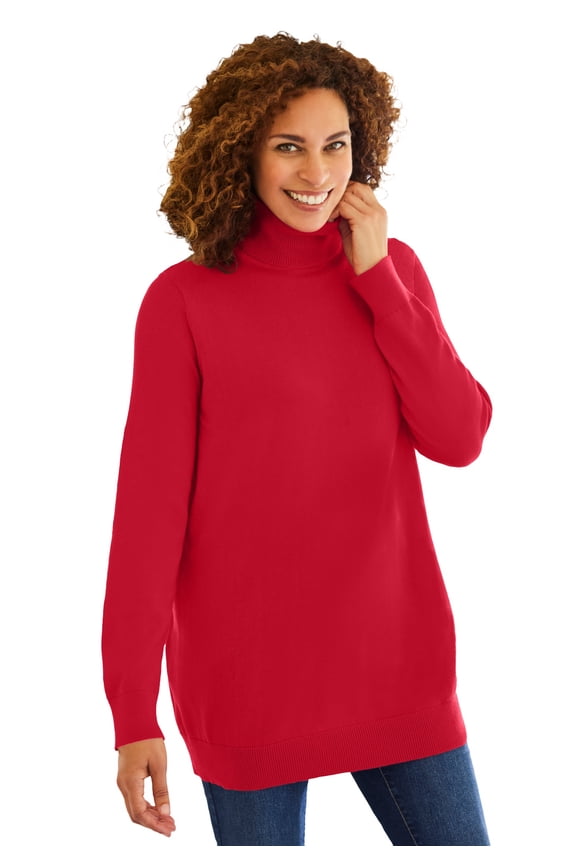 Plus Size Perfect Long Sleeve Turtleneck Sweater