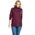 thumbnail image 1 of Woman Within Plus Size Perfect Long-Sleeve Turtleneck Tee (Petite Available), 1 of 6