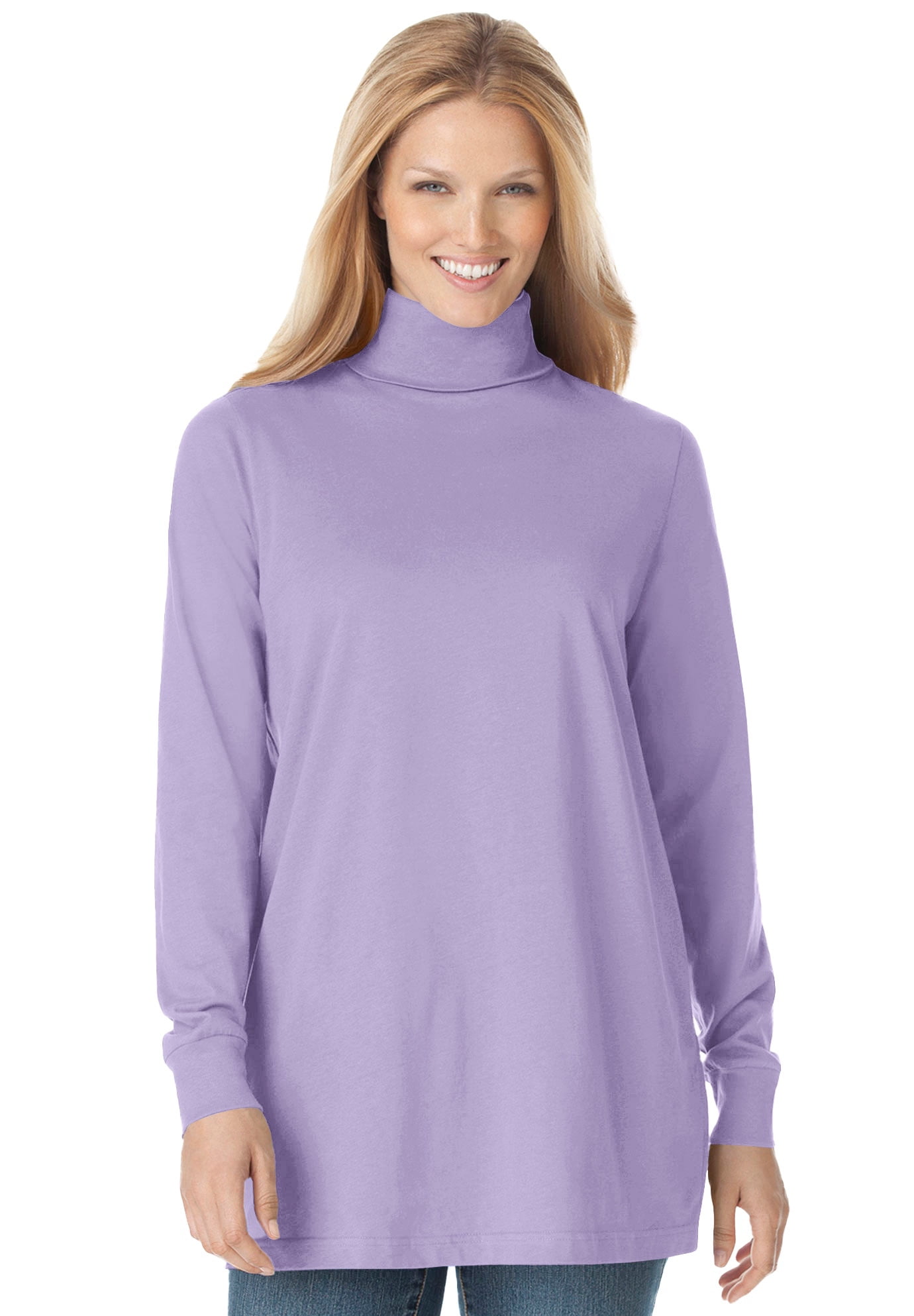 Turtleneck Low-Waisted Fitted Tee