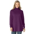 thumbnail image 1 of Woman Within Plus Size Perfect Long-Sleeve Turtleneck Tee (Petite Available), 1 of 6