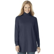 Woman Within Plus Size Perfect Long-Sleeve Turtleneck Tee (Petite Available)
