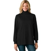 Woman Within Plus Size Perfect Long-Sleeve Turtleneck Tee (Petite Available)