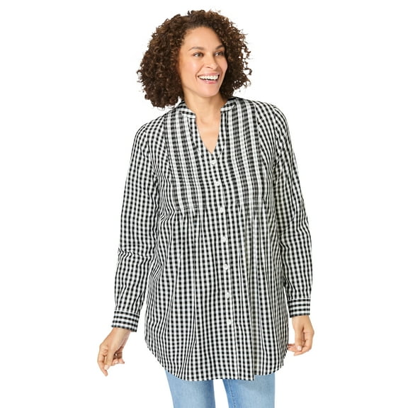 Woman Within Plus Size Perfect Pintuck Tunic