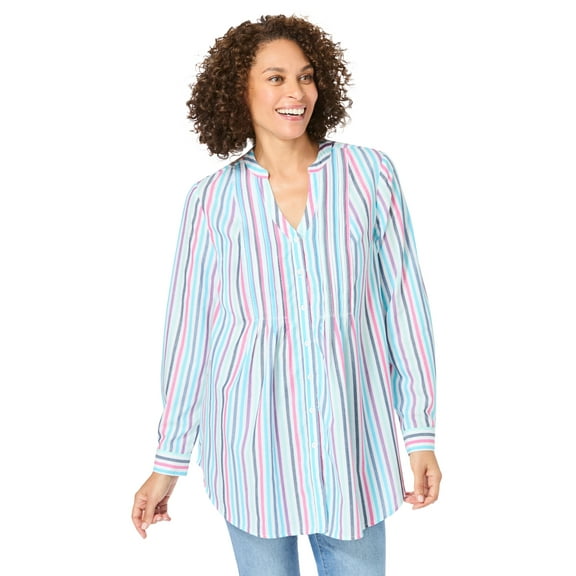 Woman Within Plus Size Perfect Pintuck Tunic