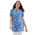 thumbnail image 1 of Woman Within Plus Size Perfect Printed Crewneck Tunic, 1 of 3