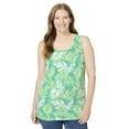 thumbnail image 1 of Woman Within Plus Size Perfect Printed Scoopneck Tank, 1 of 3