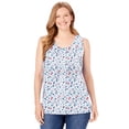 thumbnail image 1 of Woman Within Plus Size Perfect Printed Scoopneck Tank, 1 of 5