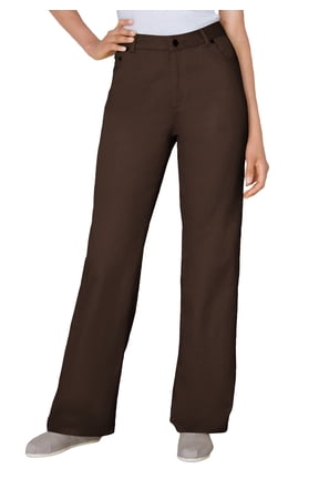 Plus Size Perfect Relaxed All-Cotton Denim Five-Pocket Jeans