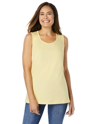 Plus Size Tank Tops in Plus Size Tops Yellow Walmart